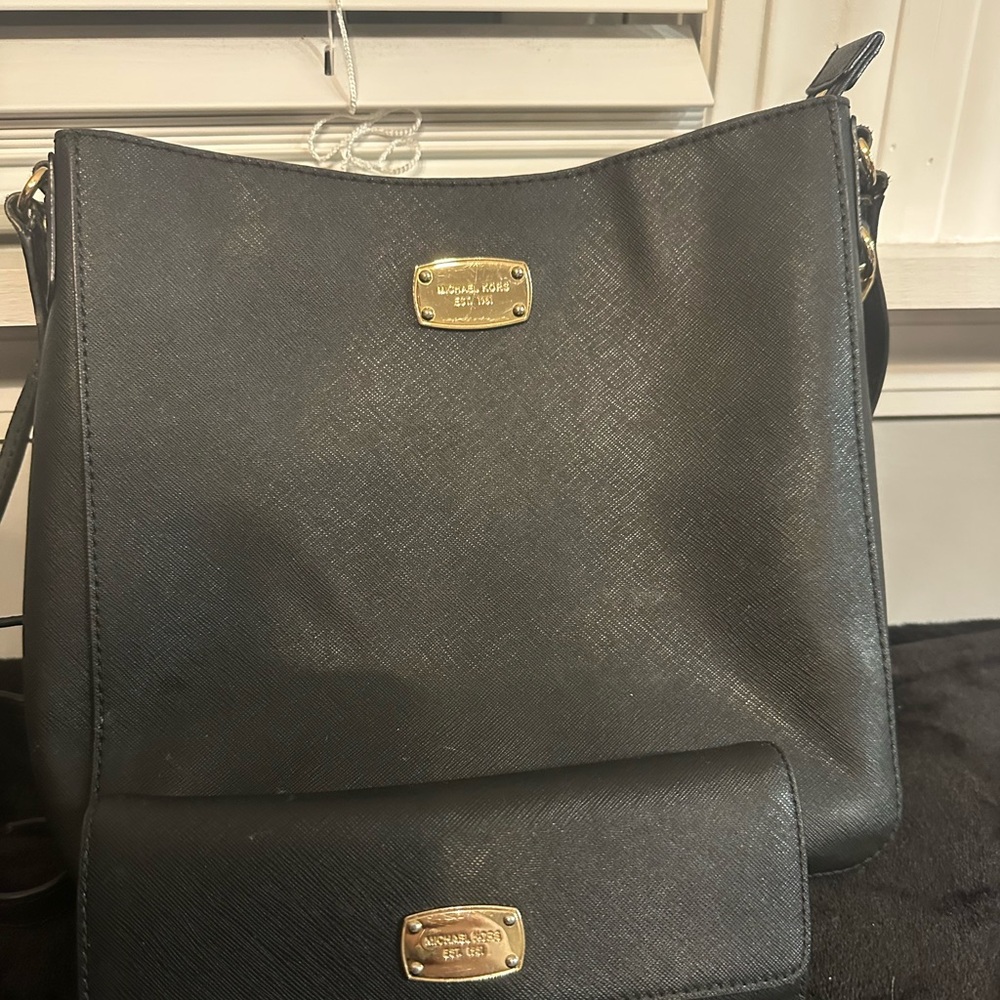 Michael Kors crossbody purse with matching wallet